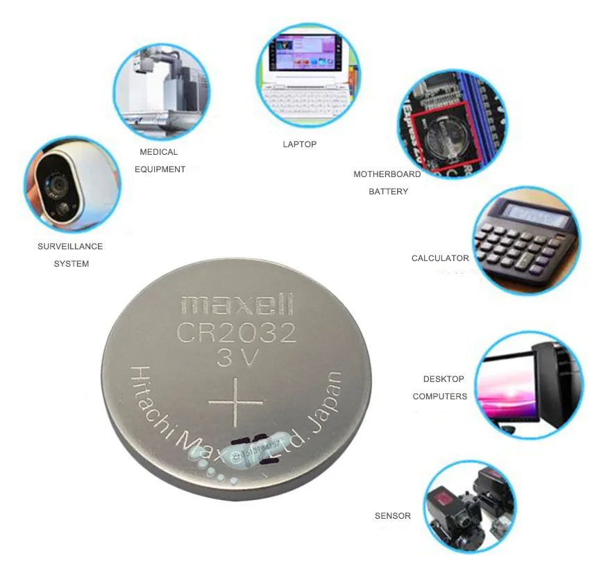 1 шт. оригинальный бренд maxell новый аккумулятор cr2032 3 в кнопочные батареи для монет