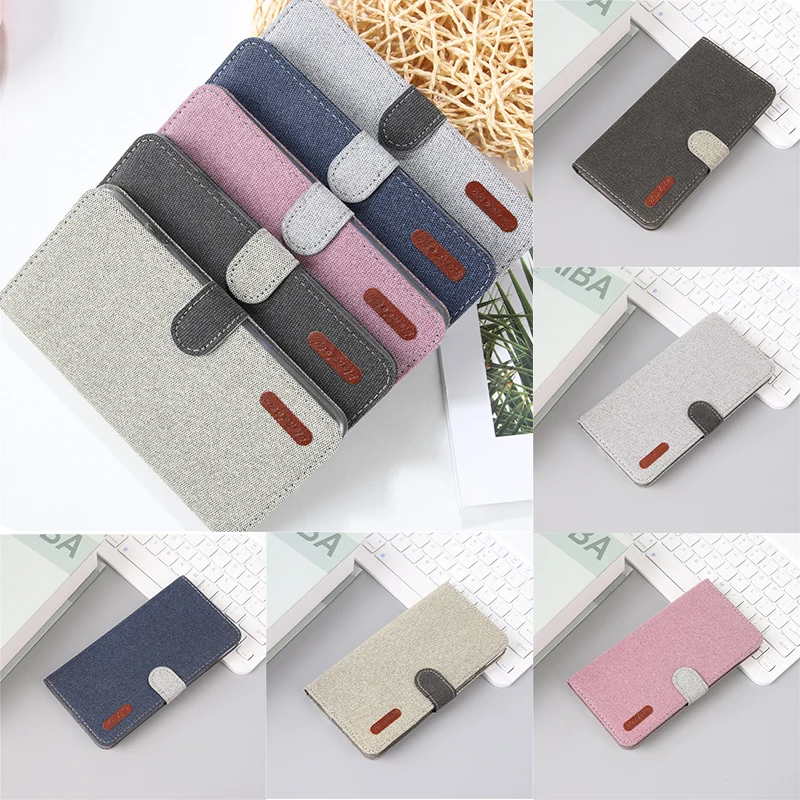 

Case For Samsung Galaxy J6 J4 Plus J2pro 2018 J7 J5 J3 2017 2016 J2 Prime Core Cloth Texture Fabric Leather Flip Wallet Cover