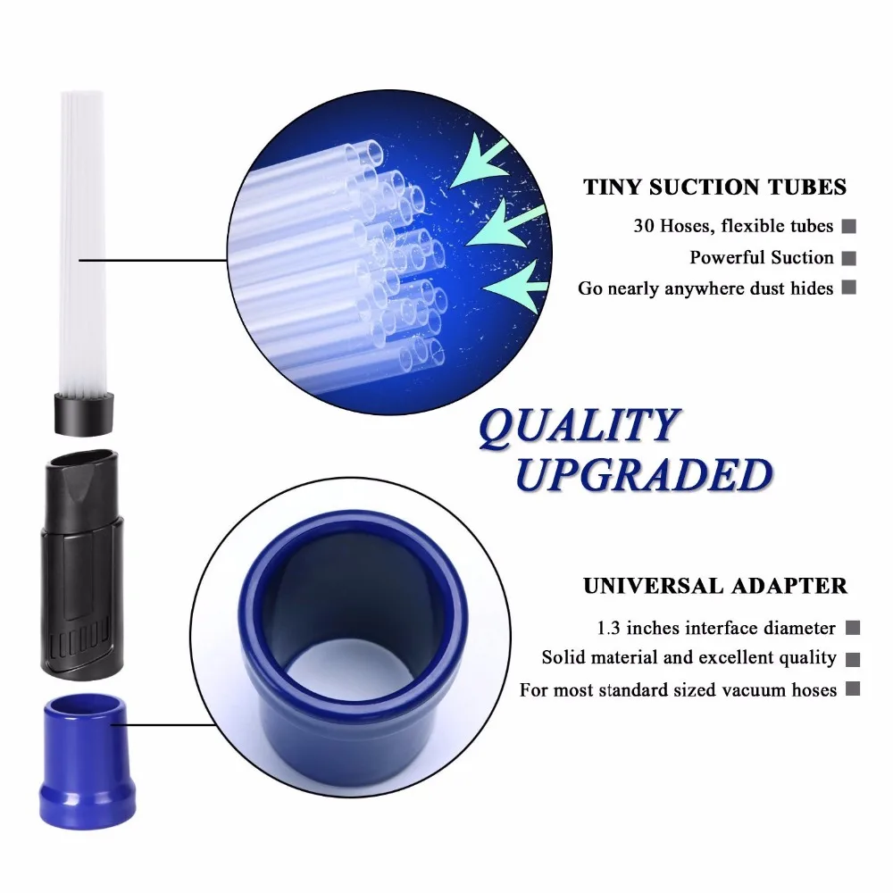 Multifunction Dust Vacuum Cleaner Household Straw Tubes Dust Brush