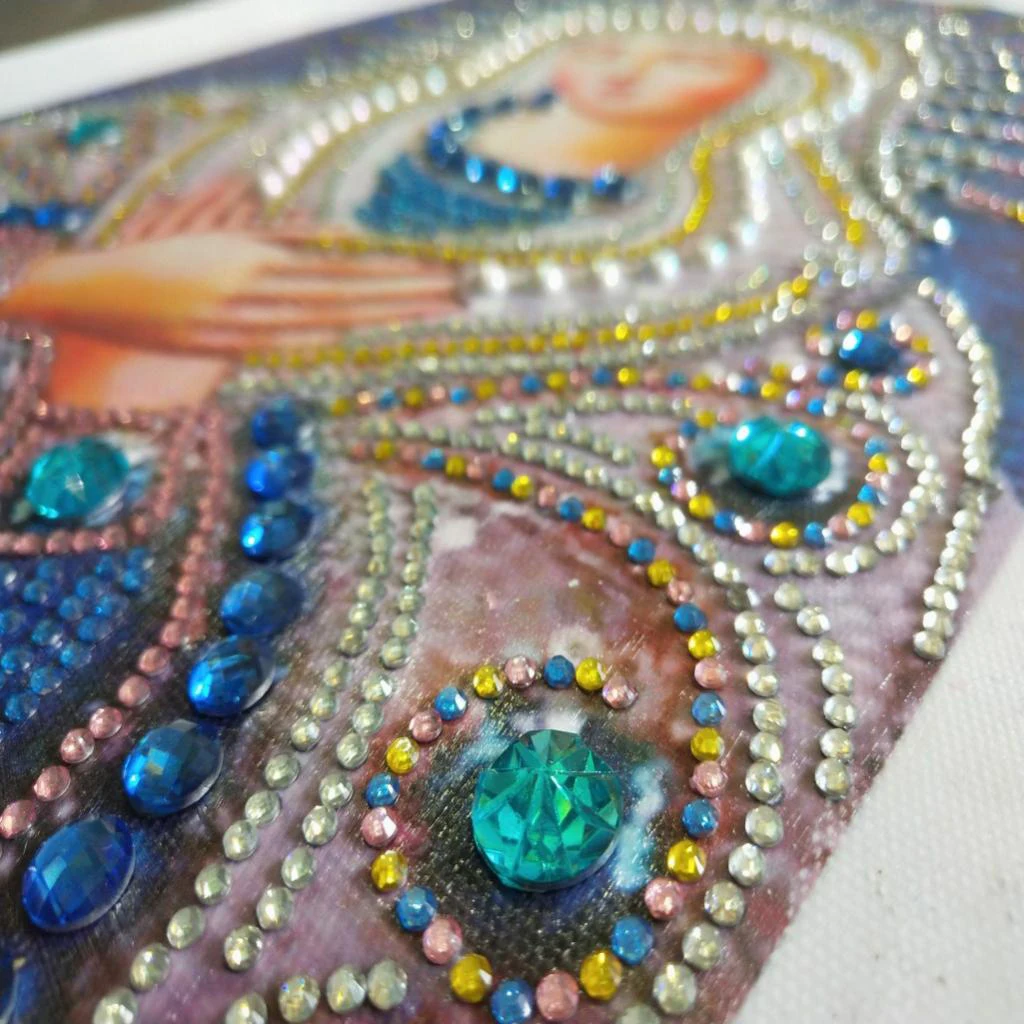DIY Special Shaped 5D Religion Diamond Painting by Number Kit Partial Drill Rhinestone Embroidery Arts Craft 