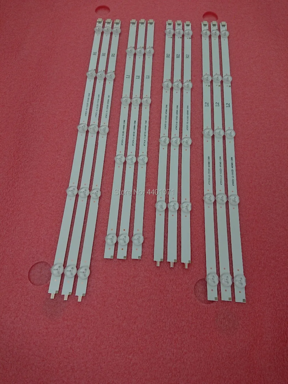 Tidily 12 шт./компл. R1 L1 R2 L2 47 &quotпанель подсветки телевизора Замена для LG 47LN519C 6916L 1174A