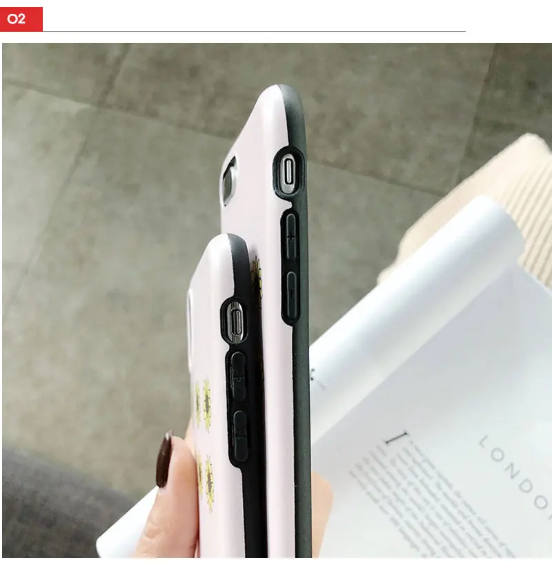 Silicone Flower Case For iPhone 8 8plus 7 7 Plus Cases Funda Phone Case For iphone 6 s 6s Plus X XR XS Max Cases Cover Coque   (19)