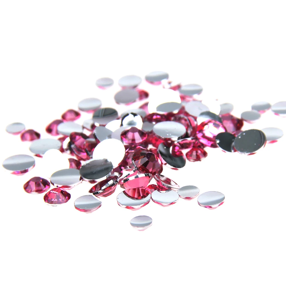 

1000pcs 2-5mm And Mixed Sizes Light Rose Resin DIY Rhinestones For Nail Art Non Hotfix Fingernails Design Glitter Decorations