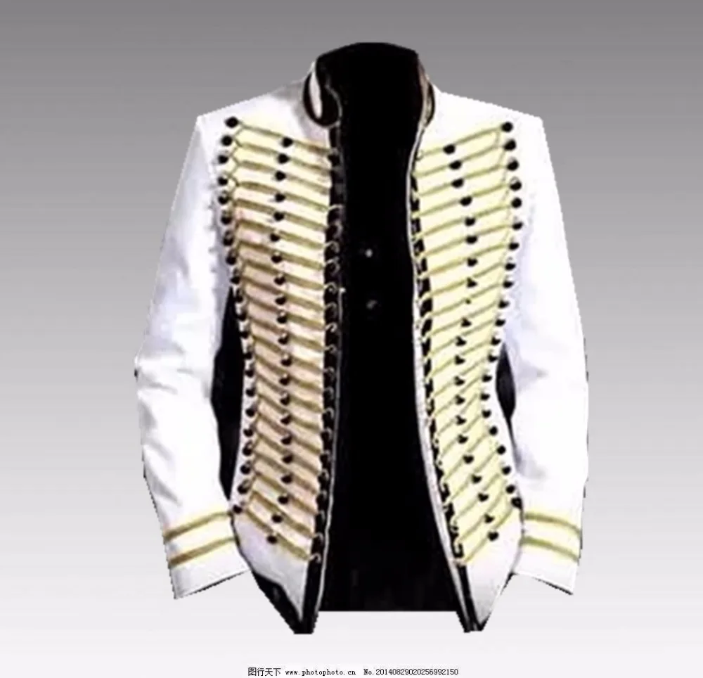 XS-5XL Прохладный 2019 Новый Майкл Джексон новый Танцы сценические костюмы униформа концерты Moonwalk Тонкий Личность белый костюм куртка