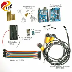 Wi-Fi управления комплект с dt06 модуль Wi-Fi + UNO доска + мотор драйвер платы + IR интегрировать продукта высок-техник препятствием + для Arduino