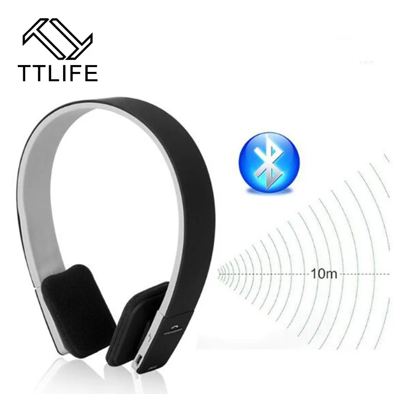  TTLIFE Brand Wireless Bluetooth Headphones Earphone Headset Noice Canceling With Microphone for ios Android Smartphone Table PC 