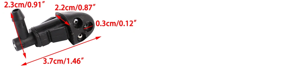 Beler 2 шт черный Омыватель лобового стекла автомобилей стеклоочистителя распылитель воды сопло подходит для Chevrolet Cruze