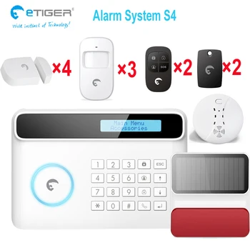 

Wireless GSM Alarm System Home Wireless Security Alarm System with PIR/Door Sensor solar alarm siren smoke sensor