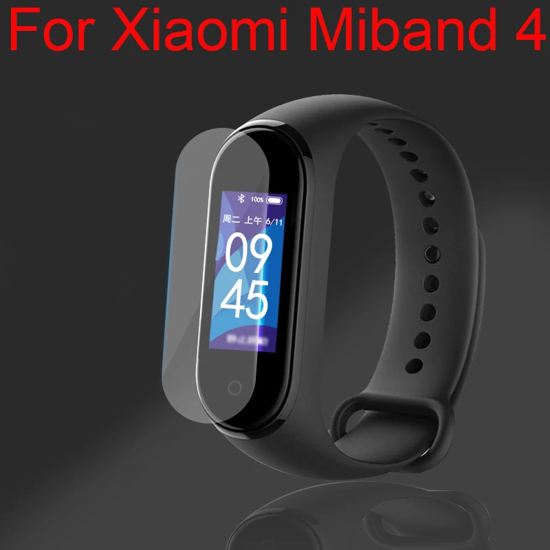

5Pcs Soft Film For Xiaomi Mi Band 4 Smart Bracelet Protective Film High-Definition Tough Full Cover Mi Band 4 Not Tempered Glass