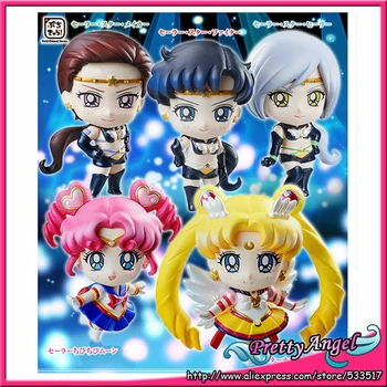 

PrettyAngel - Original Megahouse Petit Chara Sailor Star Starlights Sailor Moon Figures Set of 5 pcs