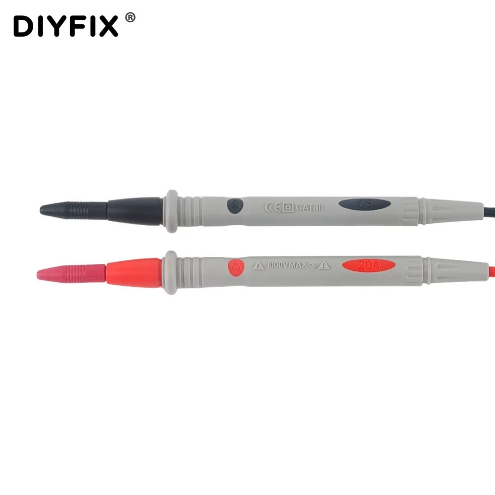 Силиконовый щуп DIYFIX 1 пара CAT III 1000 В 20 А тестер проводов щупы контакты для
