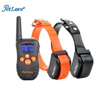 

Remote Training Dog Collar - 330 Yards Warning Tone Vibration Dog Training Device Rechargeable and Rainproof for 2 Dogs