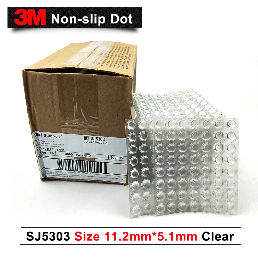 50 шт 3M защитные продукты SJ5303 ясно Резиновая лента Bumpon полусферической формы Размеры 11,2 мм* 5,1 мм