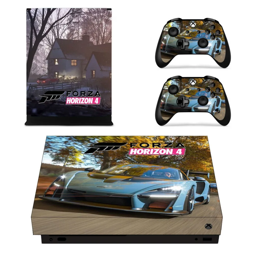 

Full Set Faceplates Skin Stickers of Forza Horizon 4 for Xbox One X Console and Two Controller