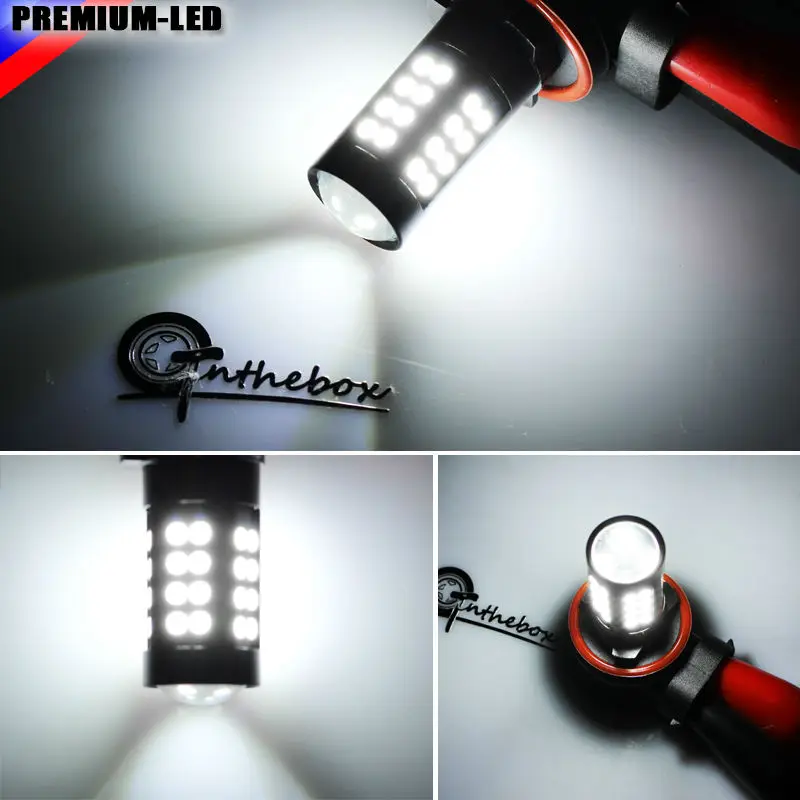 2 шт. 44 smd 3030 работает на СИД H8 H11 H9 H16 светодиодные лампы для автомобиля