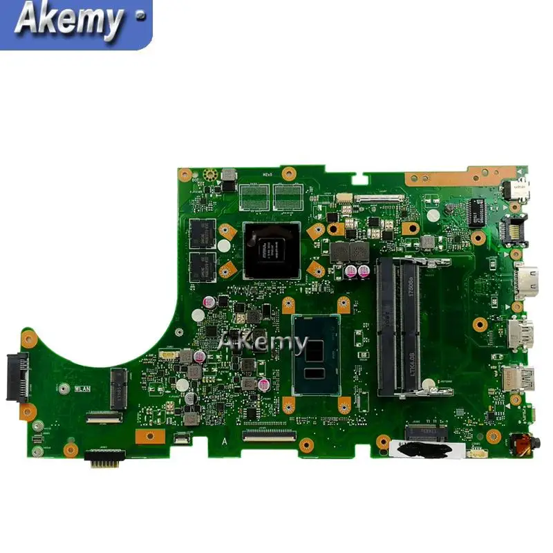 Akemy X756UQK материнская плата для ноутбука ASUS X756U X756UWK X756UQK X756UXM X756UV X756UX материнская плата 2Гб Графический I3-7100U DDR4