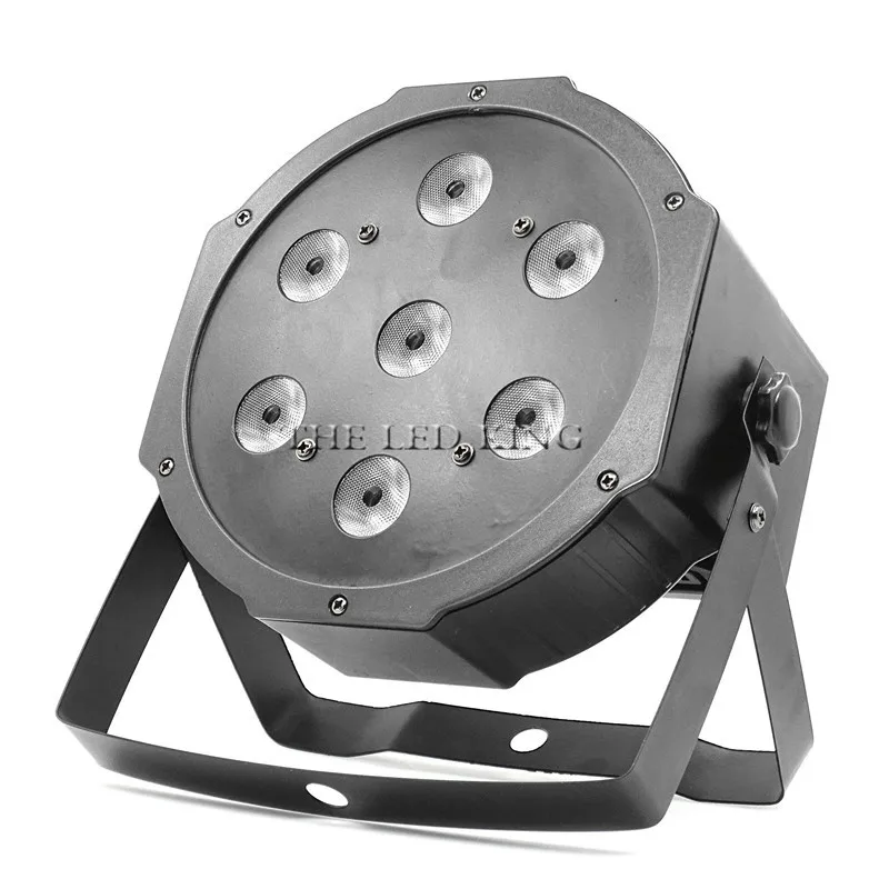 4 шт. LED Par 7x12 Вт RGBW 4в1 luce della lavata di Lusso контроллер DMX Led плоский Luci dj|Эффект освещения
