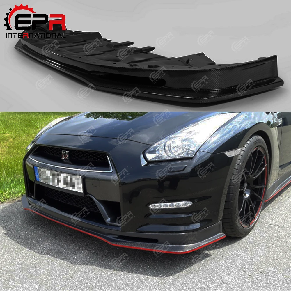 Для Nissan GTR 2012 на R35 Late Nismo Craft Style углеродное волокно передняя губа для OEM