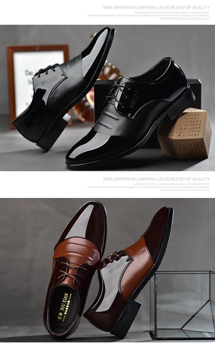 Г. Новые мужские туфли из высококачественной лакированной кожи, Zapatos de hombre, размеры 38-48, черные кожаные мягкие Мужские модельные туфли обувь для танцев