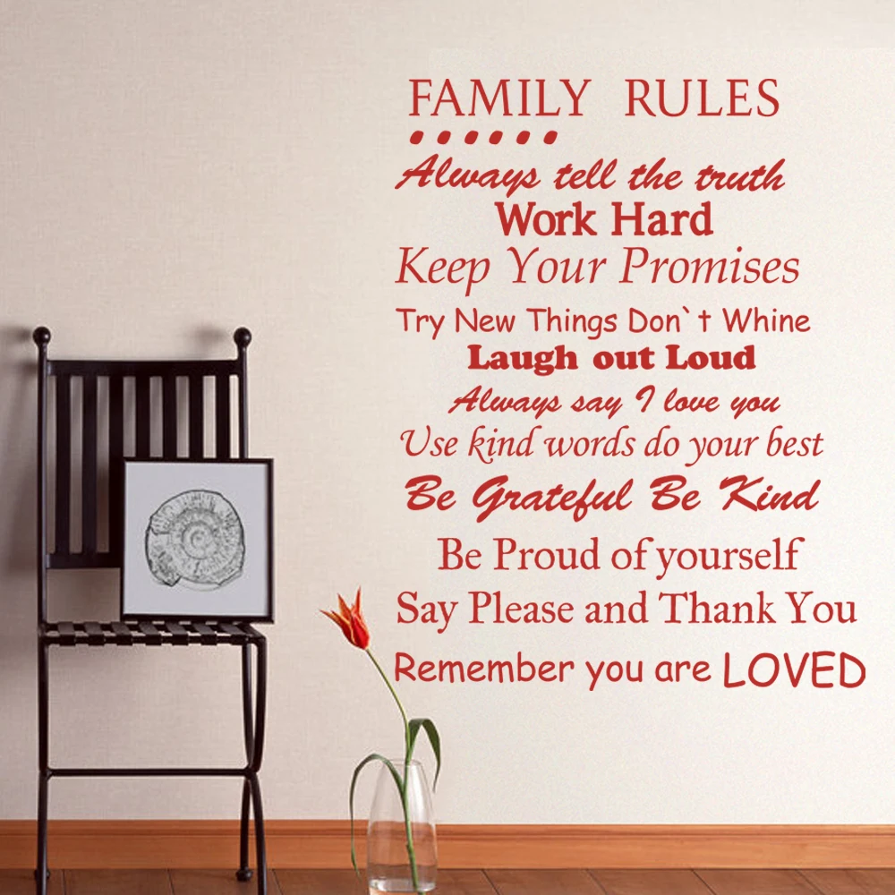 Buy Family Rules Remember You Are Loved Family Wall