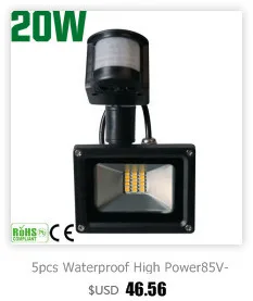 Светодиодный PIR датчик движения Прожектор 20 Вт Водонепроницаемый IP65 220 В прожектор садовый прожектор наружный настенный светильник светодиодный уличный прожектор