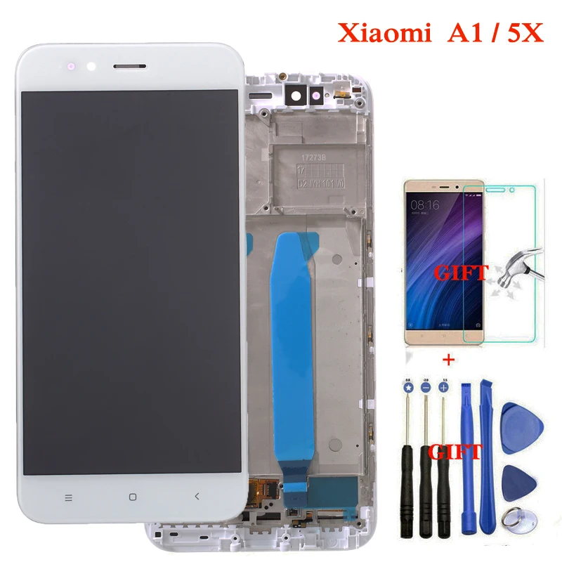 

Xiaomi Mi A1 LCD Display + Frame 10 Touch Screen Xiaomi Mi 5X LCD Digitizer Assembly TouchScreen Panel Replacement Spare Parts