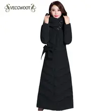 Модная женская пуховая куртка с капюшоном, белое пуховое пальто, женская длинная парка, однотонные стеганые куртки, Casaco De Inverno WLX484