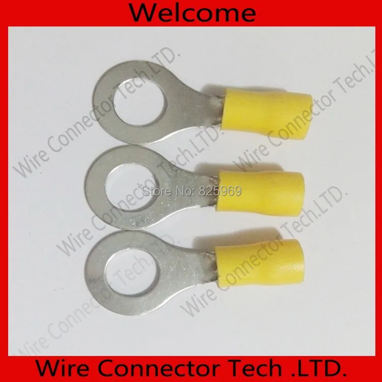 500pcs Ring Insulated Terminals RV5.5 4S 12 10AWG auto negative