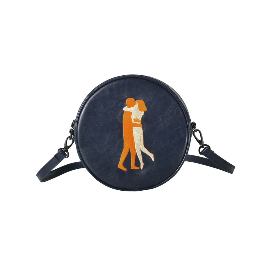  Kiitos Life Circular PU messenger bags for girls original designed in 2styles(FUN KIK ) - 32794341923