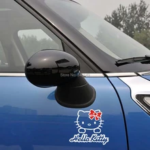 Aliauto Lovely Hello Kitty Reflective Car Stickers Body Decal for Toyota Ford Chevrolet Tesla Volkswagen Honda Hyundai Kia Lada