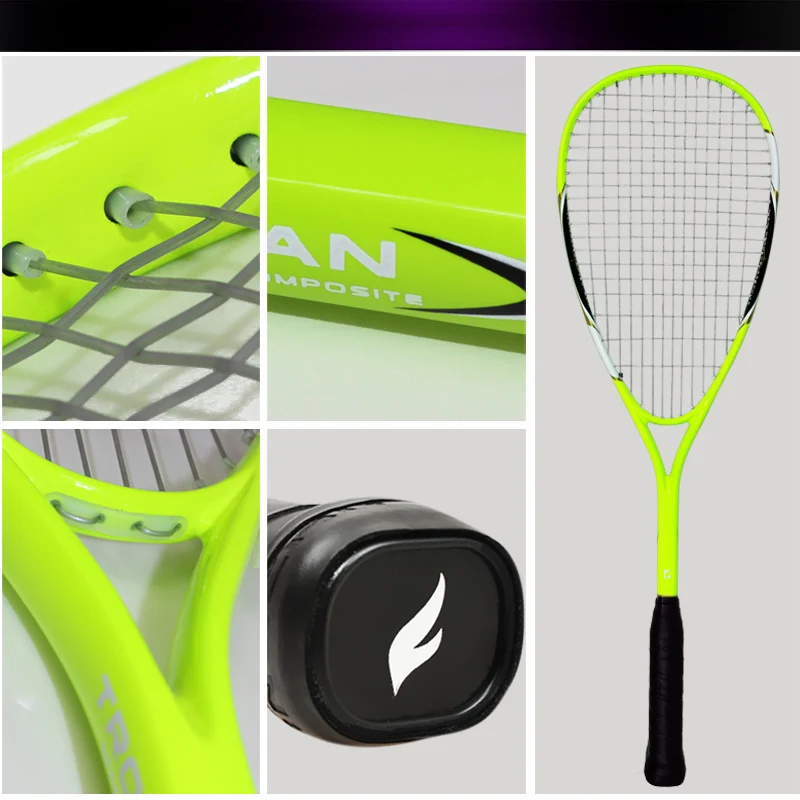 2pc/lot FANGCAN FCSQ-02 Aluminum Carbon Composite Squash Racket 210G for Entry-level with String within 3/4 Cover