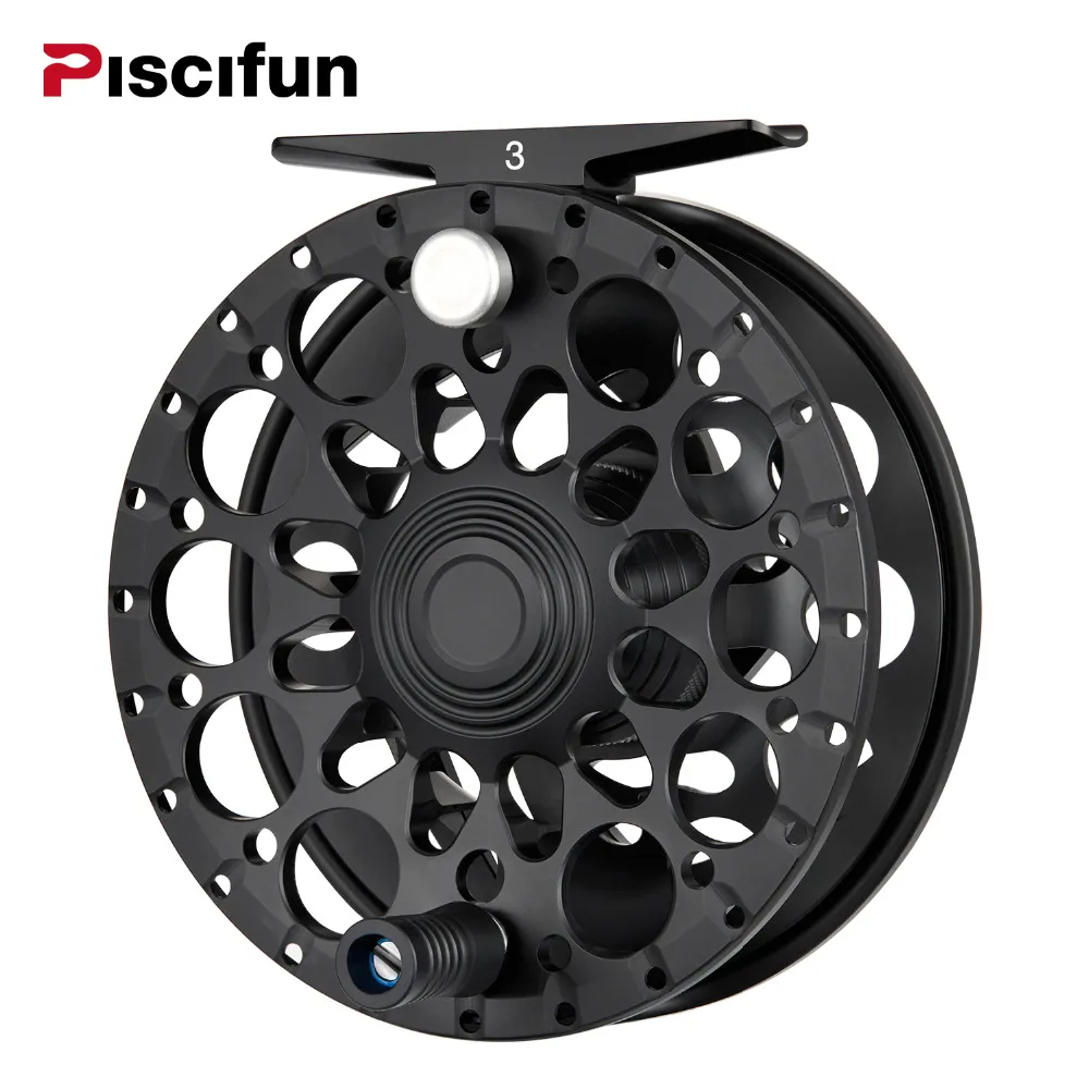 Piscifun Crest Black Fly Reel Fully Sealed Drag CNC Machined Aluminium