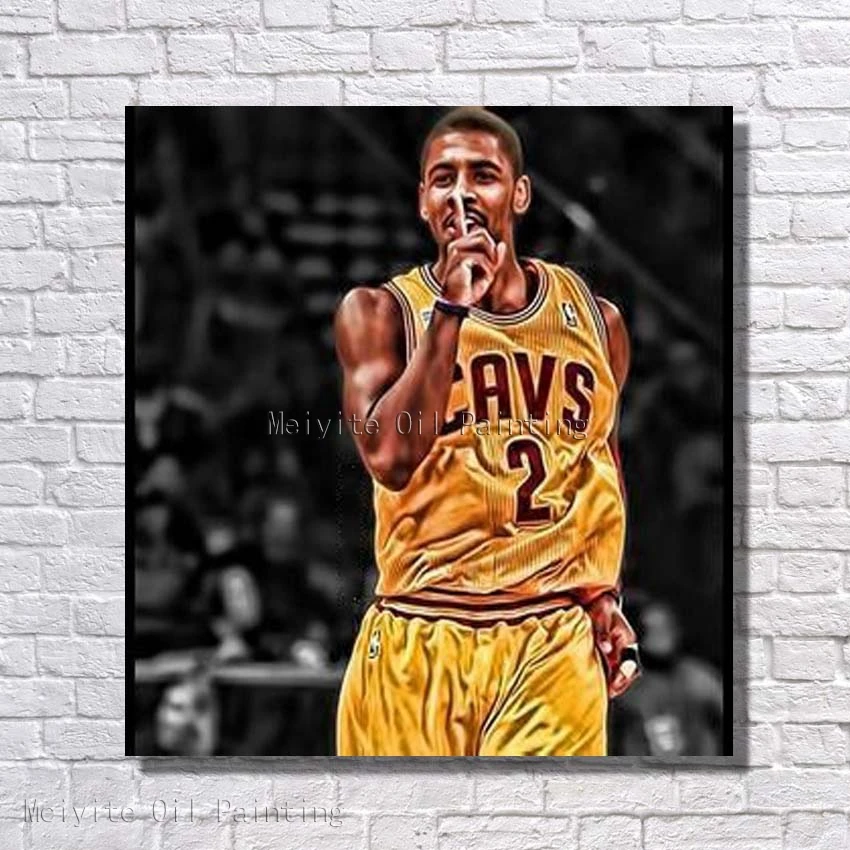 

High Quality For Sell Wholesale Basketball Star Pop Art Wall Painting 100% Handmade Home Decoration No Framed Oil Painting