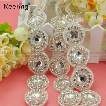 

Hot Sale Round Shape Beaded Trimmings Strass With Stones