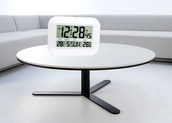 JIMEI H149C-DCF, цифровые настенные/настольные часы, радиоуправляемые настенные часы с будильником, Повтор температуры, календарь для домашнего использования