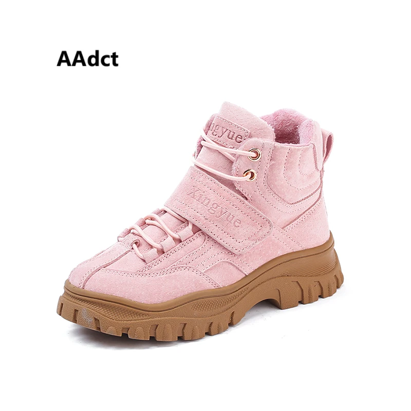 

AAdct Cotton warm martin boot for boys 2018 Winter non-slip boys boots New fashion kids boots