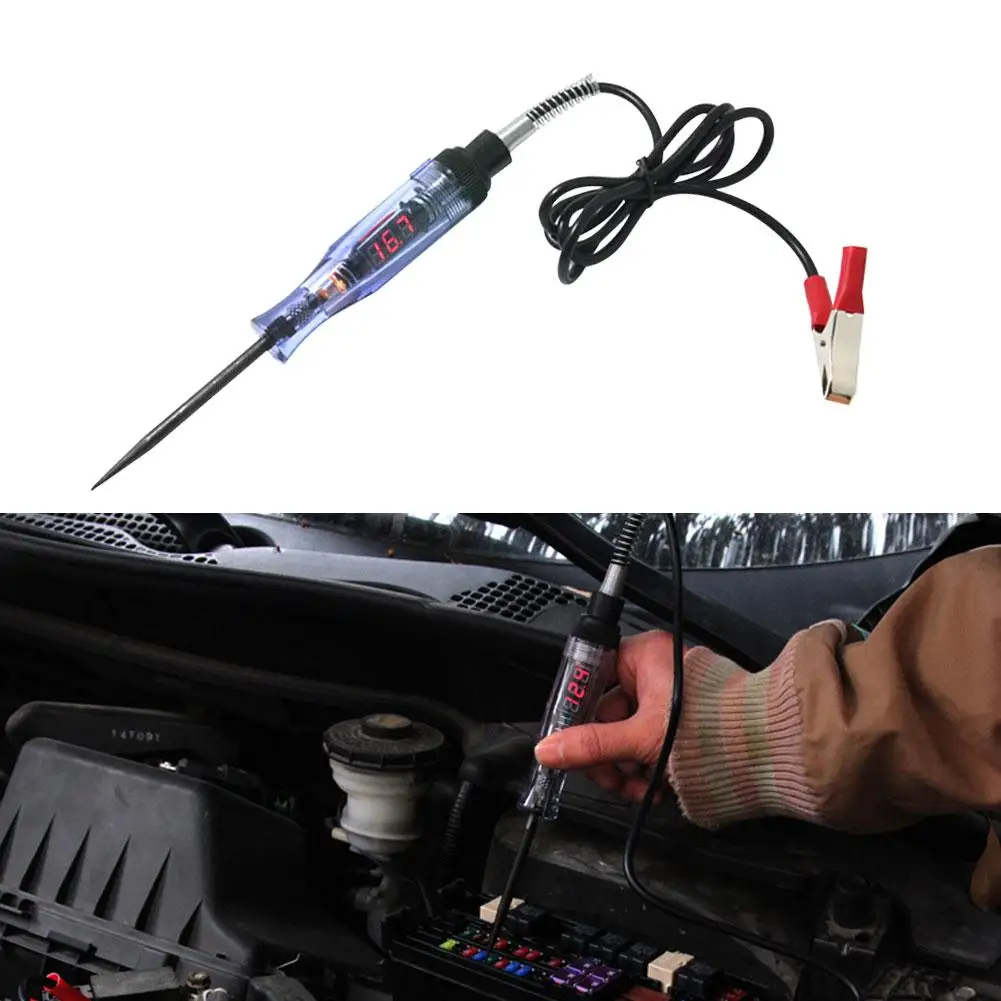 

3-24V Car Trailer RV LCD Digital Display Electric Circuit Voltage Tester Pen