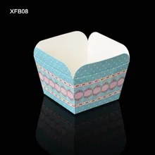 BAKEST 100 шт в партии синий квадратный пирог бумажный стаканчик Маффин, кекс форма для выпечки