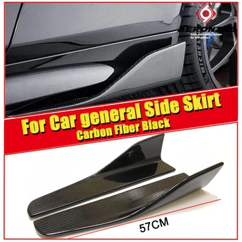 

Fits For Maserati GranTurismo Car general Carbon Side 57cm Skirt Car Body SideSkirts Rocker Splitters Flaps Coupe Side Skirts