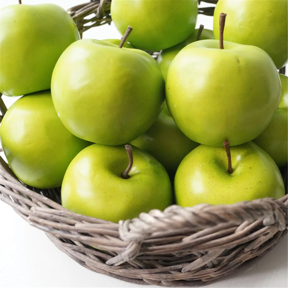 Home Artificial Fruits Fake Green Mini Apples Foam Artificial