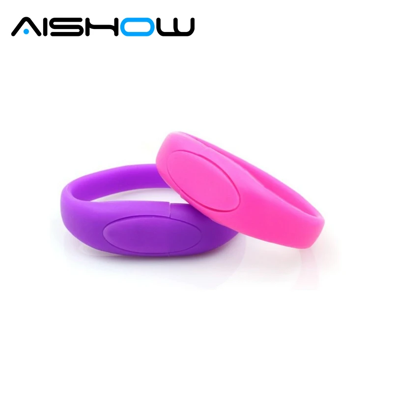 

USB Flash Drive Silicone Bracelet Wrist Band Pen Drive USB 2.0 USB Stick 4GB 8GB 16GB 32GB Memory Stick Pendrive Free Shipping