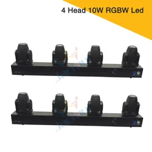 2 шт./лот) RGBW диодный Луч 4*10 Вт Led перемещение головы луч света этап Movinghead свет