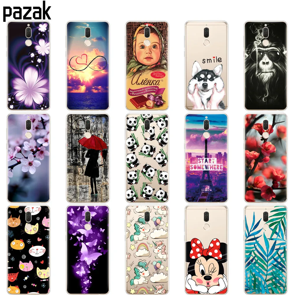 

silicone Case For Huawei Mate 10 lite case Printing Drawing soft tpu Phone Cases Cover For Huawei Mate 10 Lite protective coque