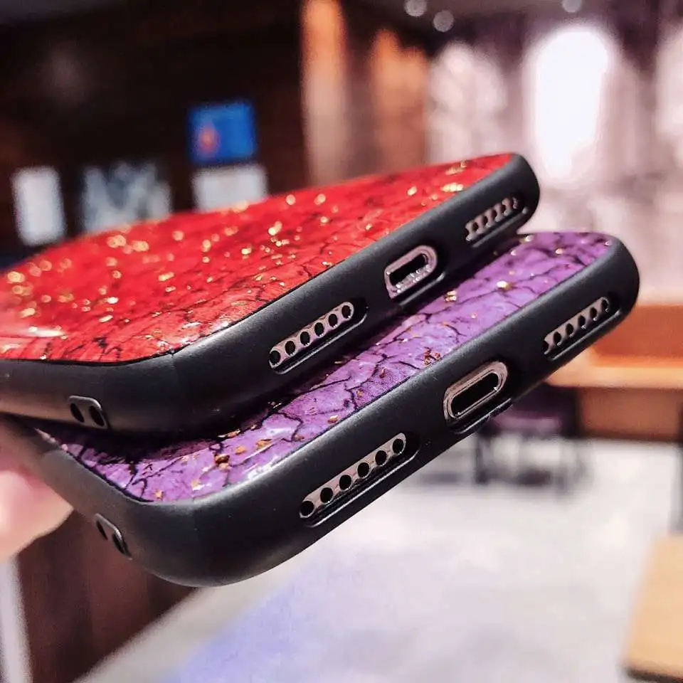 Блестящий золотой мраморный чехол с блестками для iPhone 12 11 6 6S Plus 5 5S 7 plus 8 мягкая