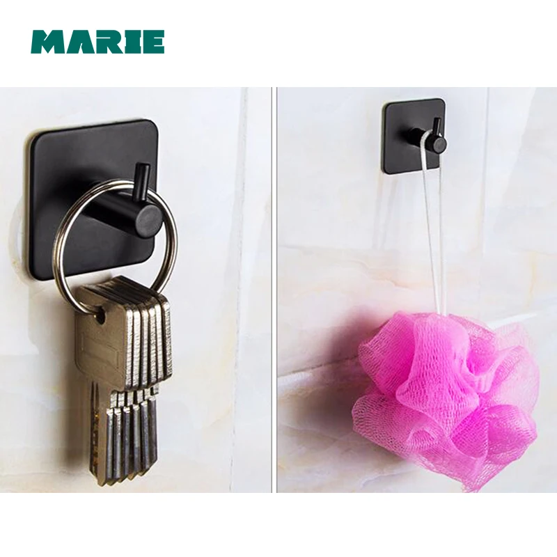 Stainless Steel Clothes Hook Fixed Bathroom Towel Hanger 1/2/3/4 hook