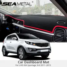Для LHD KIA Sportage 3rd 2013 2012 2011 приборной панели автомобиля крышки коврики Pad Авто тенты подушки Межкомнатная дверь защитник ковер