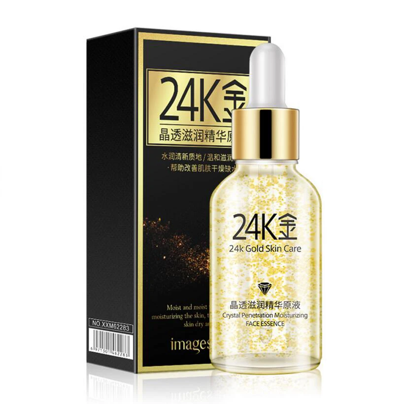 

24K GOLD Crystal Clear Nutrition Liquid Skin Care Essence Moisturizing Anti-Aging Anti Wrinkle Tighten Face 30ml