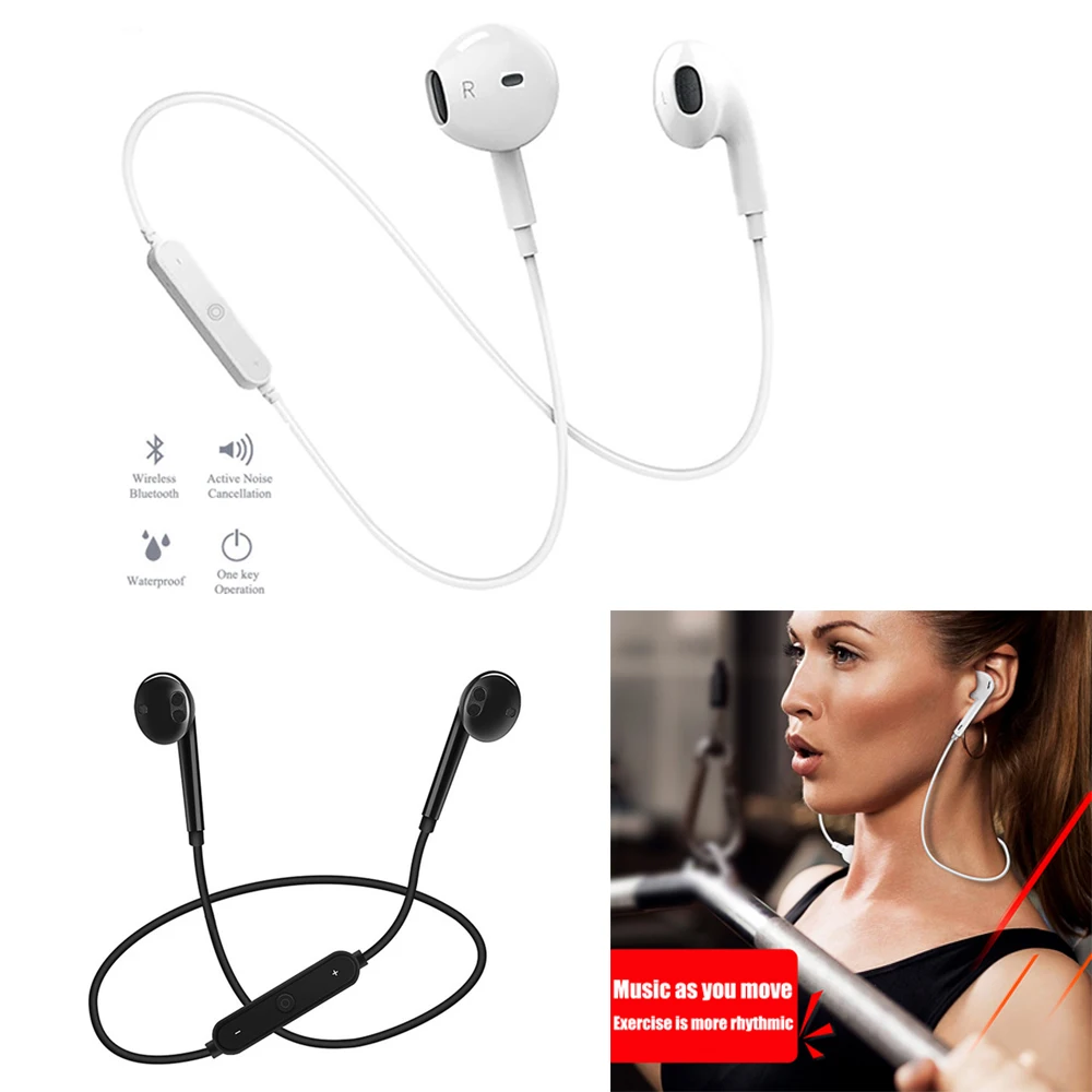 

S6 bluetooth headset Sport Wireless Headphone Bluetooth Earphone Headphone For Phone with Mic Earphone For iPhone Xiaomi Huawei
