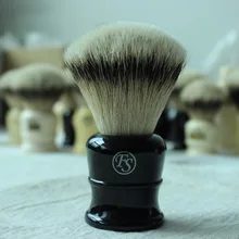 FS-# SI30-EB33, щётка для бритья Silvertip Badger с ручкой из искусственного черного дерева, плоская форма, размер узла 30 мм+ подставка