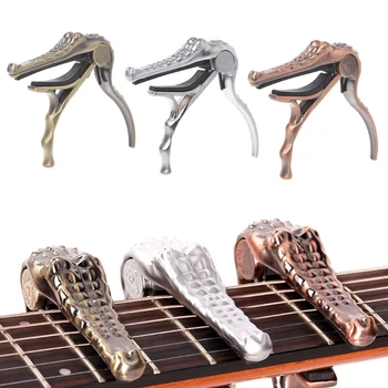 

Professional Metal Crocodile Folk Acoustic Guitar Capo Clamp
